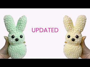 Crochet Bunny Peep Pattern Tutorial | Beginner Easter Craft