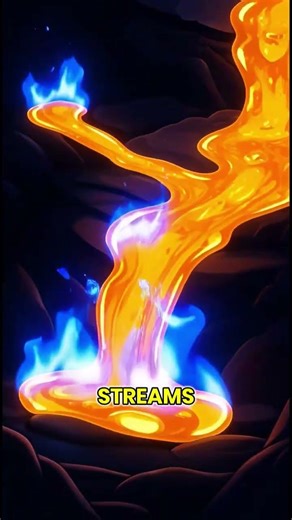 The Blue Fire Burning Inside a Volcano #facts #shorts #mountains #science