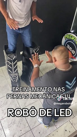 Treinamento Completo nas Pernas Mecânicas para Robôs de LED