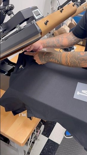 How to align your transfers on your heat press for a left chest print #tshirt #heatpress #tutorial