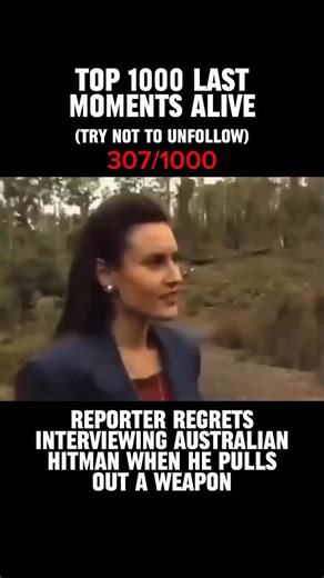 Last Moments Alive on Instagram: "Captured during a televised interview in Australia, this footage shows criminal Mark “Chopper” Read abruptly shifting the tone of the conversation in a way no one expected. Read, a notorious underworld figure known for violence and intimidation, casually produces a revolver on camera and begins spinning the cylinder, implying a game of Russian roulette. The reporter, who had intended to conduct a routine interview, is visibly shaken as Read treats the moment lik