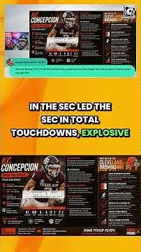 KC Concepcion is the Dynamic Weapon Shedeur Needed #nfldraft #browns #wr