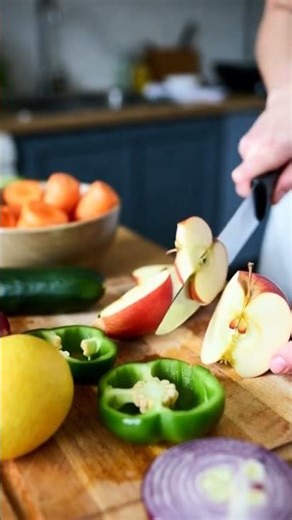 Satisfying apple 🍎 cutting sound