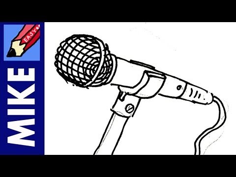 How to draw a Microphone Real Easy