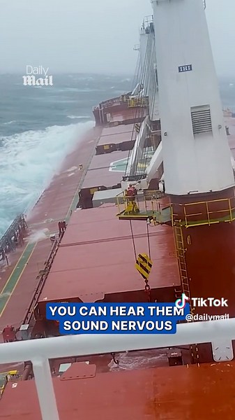 Would you work on a boat like this out in the deep ocean? 🌊 🎥 ViralPress