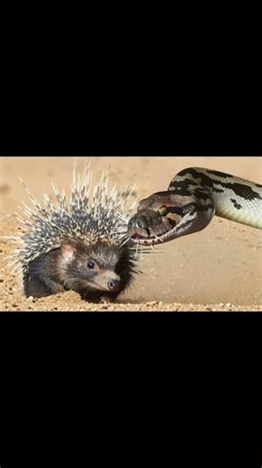 python and hedgehog.