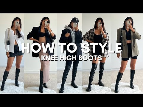 HOW TO STYLE KNEE HIGH BOOTS OUTFIT IDEAS | 18 Fall Outfits
