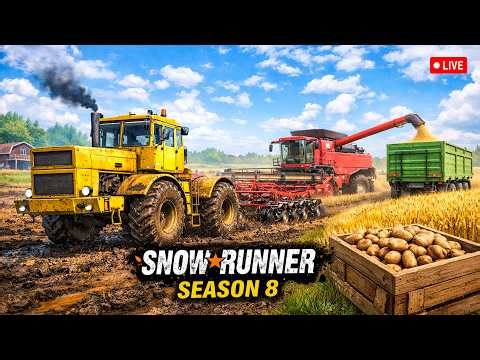 Big Tractor Farming in SnowRunner Season 8 🚜