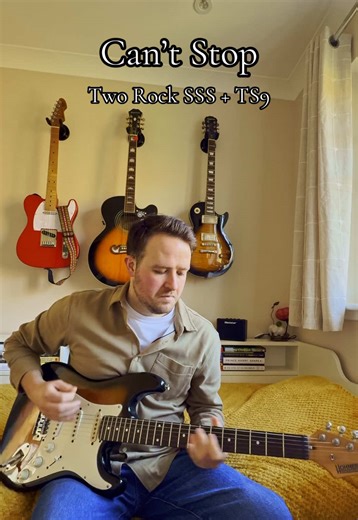 Finally learnt this RHCP classic today 🎸 Strat Two Rock SSS TS9 = funky crunch. How would you play this riff? #GuitarTok #GuitarRiffs #RHCP #GuitarTone #GuitarCover