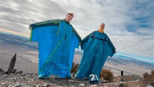 Wingsuit BASE Jump at Notch Peak in Utah