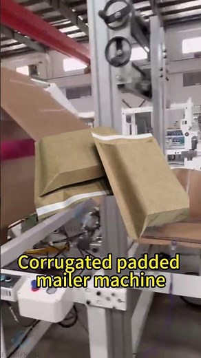 #Corrugatedpaddedmailermachine #machine #packagingmachine #sustainablepackaging