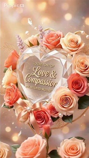 A Crystal Heart for a Golden Soul: Highlights the beauty of the crystal and the mother's spirit.