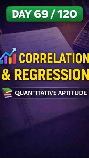 Day69 Correlation and Regression #cafoundation #shortsfeed #shortsvideo #studymotivation #studyvlog