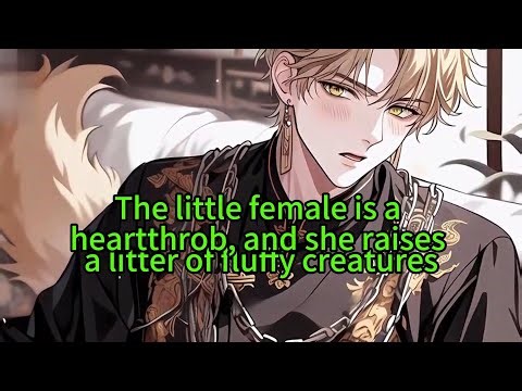 《The little female is a heartthrob, and she raises a litter of fluffy creatures》
