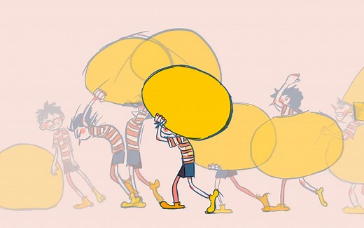 【动画 2D】5秒小动画！从 拍动作参考 到 成品 的制作过程