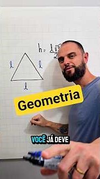 Demonstração da altura de um triângulo equilátero #matematica #educacao #geometria