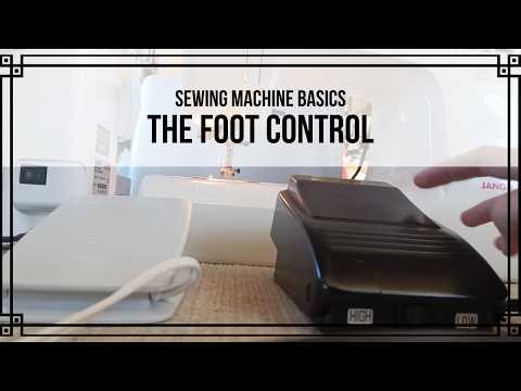 The Foot Control - Sewing Machine Basics