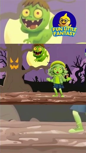 Zombie Song for Kids | Halloween Kids Songs | Fun Little Fantasy #shorts