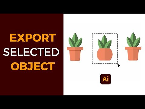 How to export selected object in adobe illustrator | Illustrator Tutorials