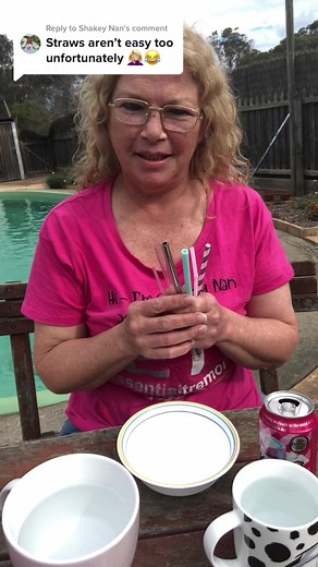 Shakey Nan Reacts to Straws with Essential Tremors