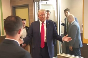 Trump Cooks and Serves Fries at a McDonald’s in Pennsylvania