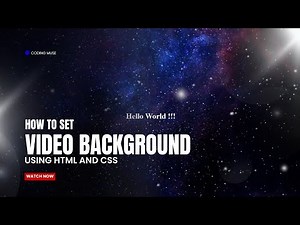 How to Add a Stunning Video Background with HTML & CSS - Step-by-Step Tutorial Under 6 minutes