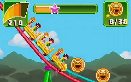 诺基亚java游戏 过山车革命 99轨道 全关卡