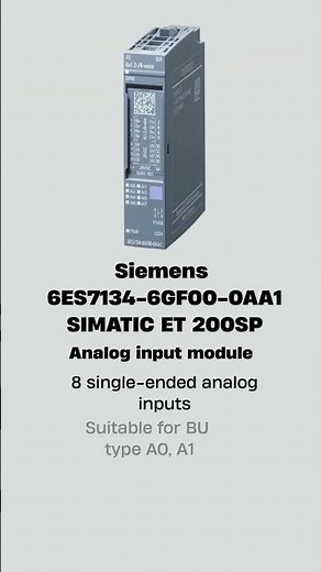 Siemens 6ES7134-6GF00-0AA1 ET200SP | Analog Input Module for Industrial Automation #automation