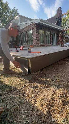 install composite fascia #work #deck #diy