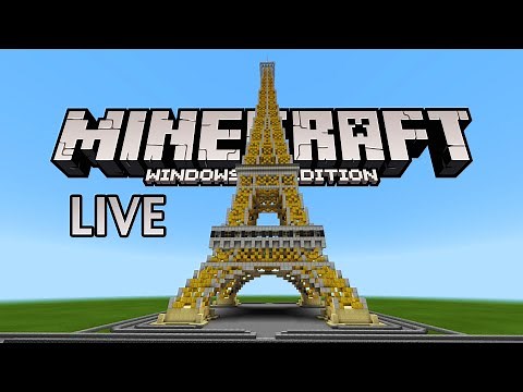 Construction de la Tour Eiffel dans Minecraft En Live 7H