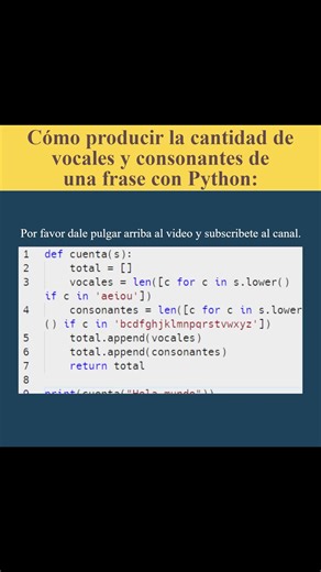 Cómo producir la cantidad de vocales y consonantes de una frase con Python (AJTekniko)