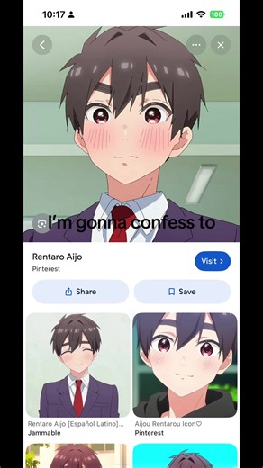 Rentaro confessing to Shizuka on Valentine’s Day #anime#100kanojo#valentineconfession