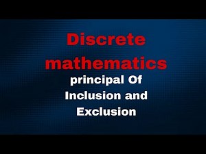 Basic counting techniques - Inclusion and Exclusion | with example | Discrete mathematics