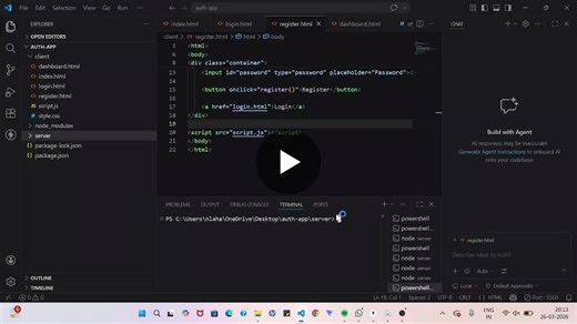 #prodigyinfotech #internship #webdevelopment #nodejs #mongodb #learningjourney | Nukala Lahari