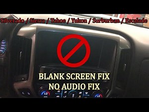 Blank Radio Screen FIX! No AUDIO FIX! No Blinker FIX! No Backup Camera FIX!