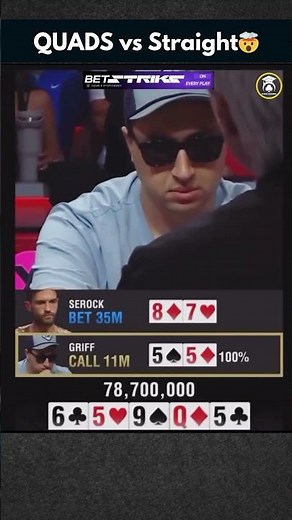 QUADS ON THE RIVER 😳 | #poker