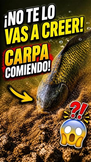 😱 ¡NO TE LO VAS A CREER! CARPA COMIENDO ASI... #fishing #carp #short #naturaleza
