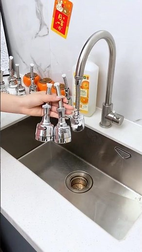 360° Rotating Tap Extender 💦✨ | Flexible Faucet Extension with 2 Spray Modes | Easy Kitchen Upgrade
