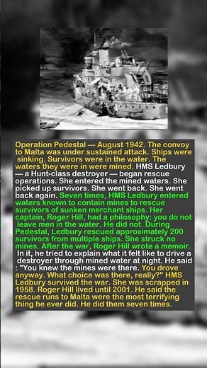 Operation Pedestal: The "Savior of the Sea" That Sailed Through Hell