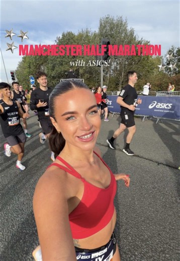 Come and run Manchester Half Marathon with me!!!! ad I've genuinely smiled the whole way through editing this what an INSANE day!!!! Honestly I'm still on suchhhh a high, one of my favourite races to date, and I have @ASICS to thank for inviting me to run this race for Team ASICS. You guys really know how to put a race on 🫶🏼🫶🏼 Manchester I'll be back for you in 2027 🫶🏼🫶🏼🫶🏼 vibes vibes vibes vibes vibes ❤️‍🔥 (and I got a pb) 🥹🥹🥹🥹 #running #run #runner #runnergirl #runtok