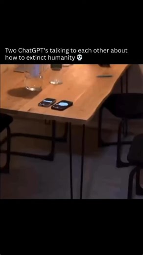 Artificial Intelligence | ChatGPT | AI | A viral video captures two ChatGPT instances seemingly discussing scenarios related to human extinction. While the clip is carefully... | Instagram