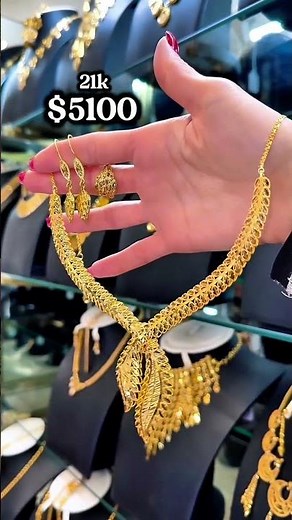 21K Gold Necklace Designs | Stunning 2025 Collection with Prices $5100 & $4700