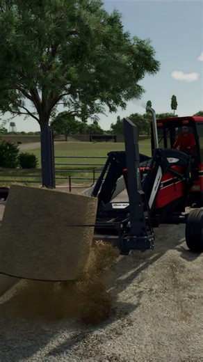 Spreading Straw #farming #cattlefarm #farmer