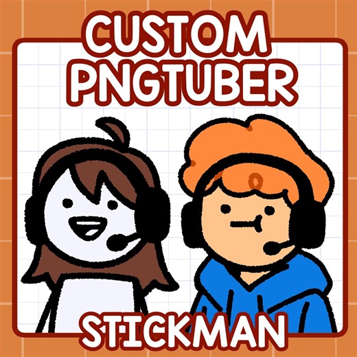 Custom Pngtuber Avatar: Stickman, Ready to Use Veadotube Model (instant Download) - Etsy
