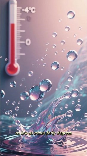Supercooled Water Explained Why Liquid Water Can Exist at Minus 40 Degrees