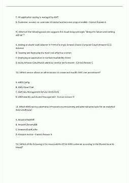 AWS Cloud Practitioner Exam Questions and Answers 100 Verified2434 video