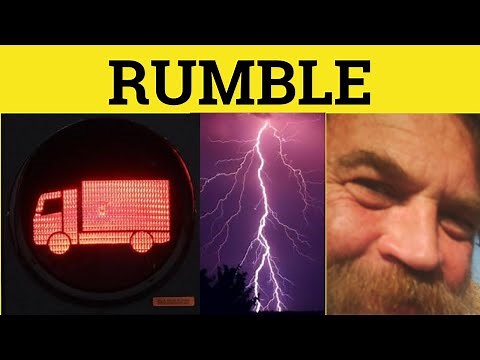 🔵 Rumble - Rumble Meaning - Rumble Examples - Rumble Defined - Rumble in a Sentence