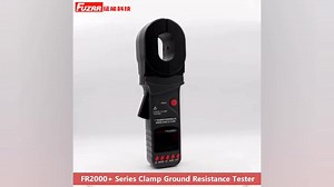 FUZRR FR2000 Series Clamp Ground Resistance Tester 200/500/1200 Ohm 20A for Loop Resistance