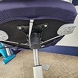 Smiry Stretch Printed Office Computer Chair Covers, Universal Washable Removable Desk Rotating Chair Slipcovers Protector, Seat + Backrest Cover - Grey and Black