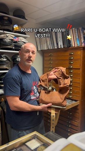 Regimentals on Instagram: "I can’t believe we found this! #fyp #foryou #militariacollector #military #militariadealers #regimentals #uboatvest #wwii"